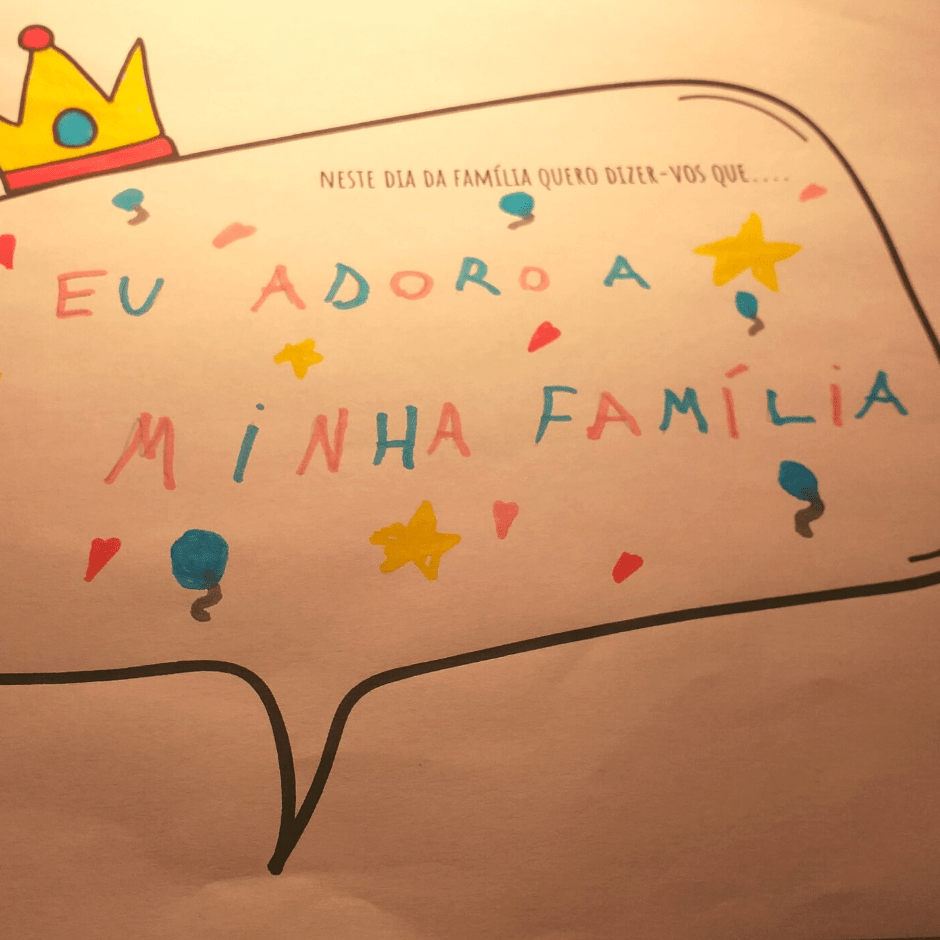 Atividade: Neste dia da família quero dizer-vos&nbsp;que…